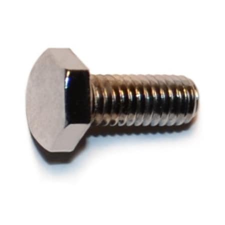 Midwest Fastener Class 8.8, M4-0.70 Hex Head Cap Screw, Chrome Plated Steel, 10 mm L, 10 PK 79961